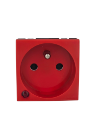 LE-S77141 Mosaic Z�suvka s prep�ovou ochranou, s optickou signaliz�ciou, �erven�