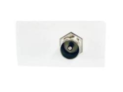 45982 SBR: Modul s 1 konektorom IEC samec / typ F, 1-modul, biela