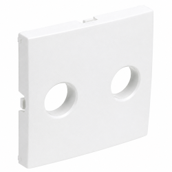 90713 TBR: Kryt audio z�s. so skrut.svorkou, biela