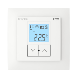 Bezdr�tov� regul�tor teploty RFTC-10/G/BR/BR - biely komplet